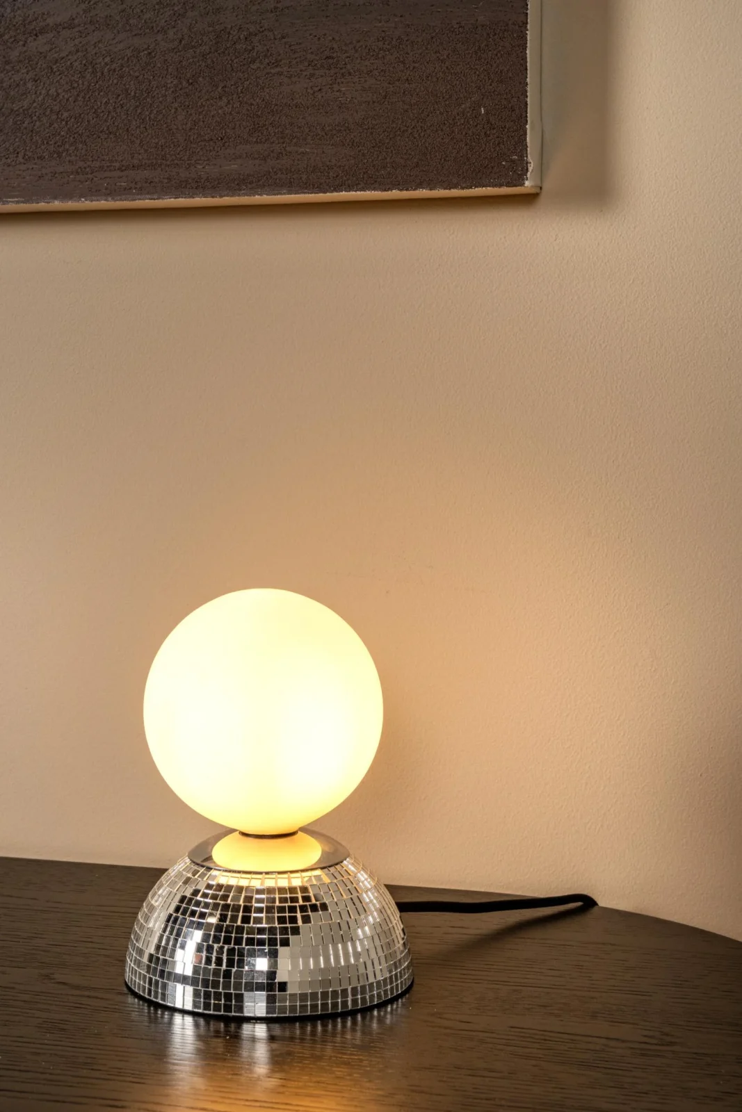 Lucide GLITZER - Stolnu00e1 lampa - u00d8 14 cm - 1xG9 - Striebornu00e1 | Essential