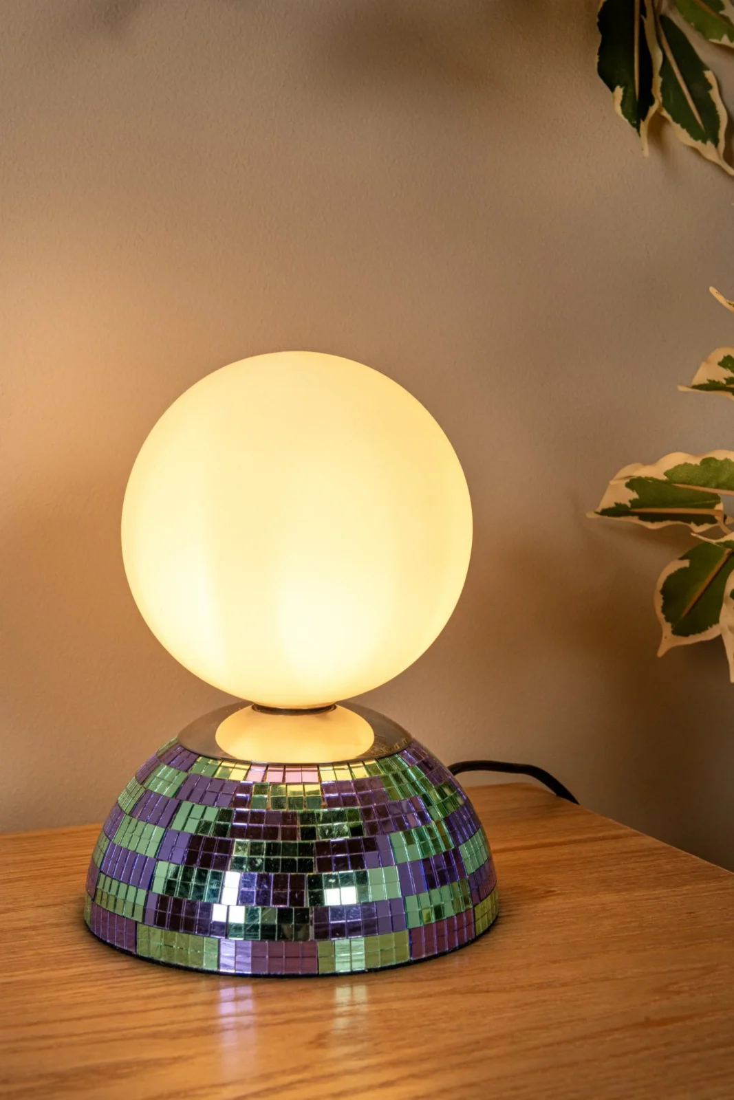Lucide GLITZER - Stolnu00e1 lampa - u00d8 14 cm - 1xG9 - Modru00e1 | Essential