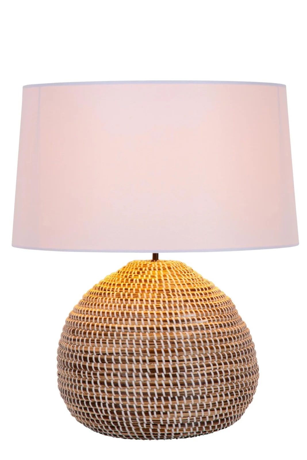 Lucide MADUKA - Stolnu00e1 lampa - u00d8 45 cm - 1xE27 - Prirodzenu00e1 | Pru00e9miovu00e9