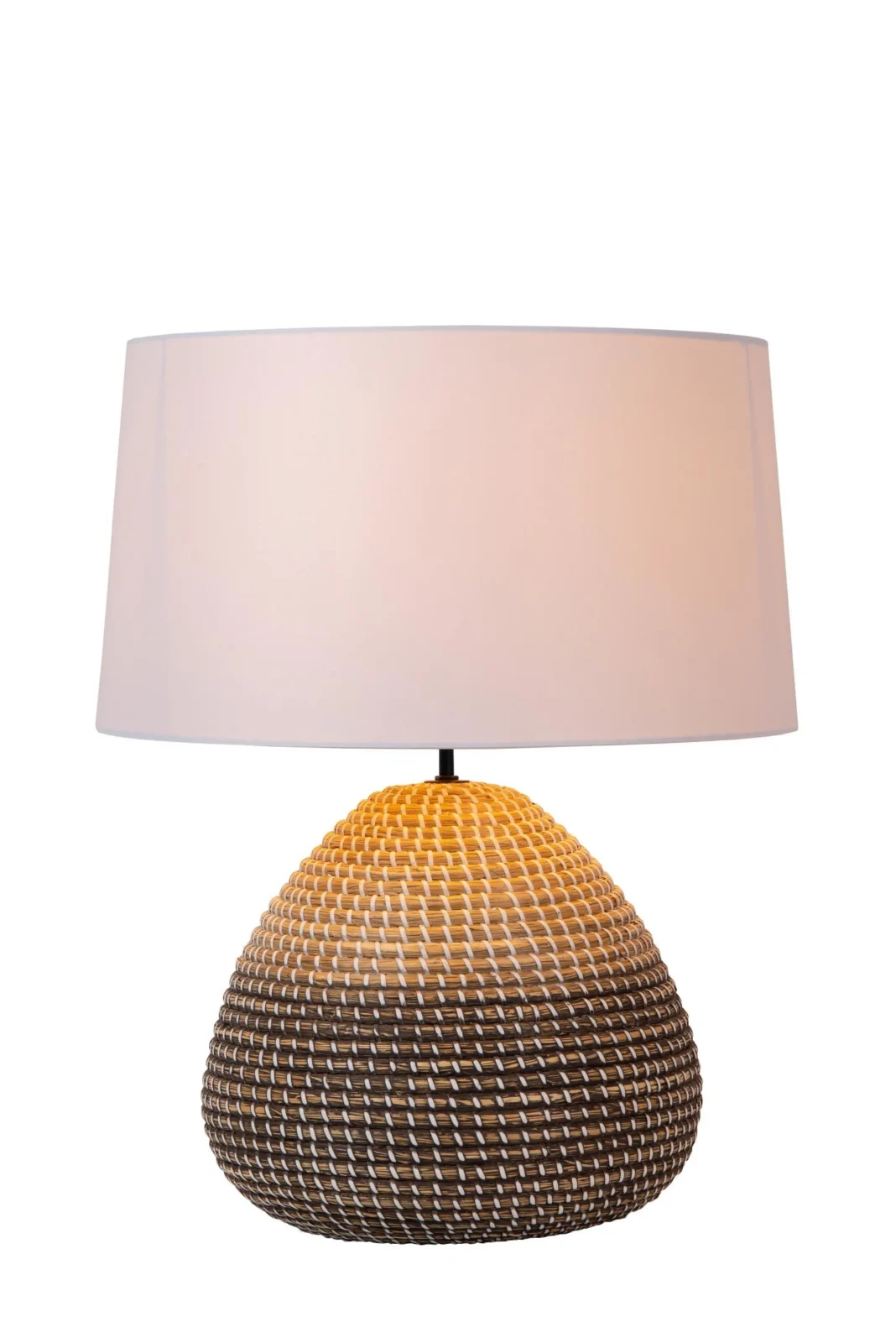 Lucide MADUKA - Stolnu00e1 lampa - u00d8 45 cm - 1xE27 - Prirodzenu00e1 | Pru00e9miovu00e9