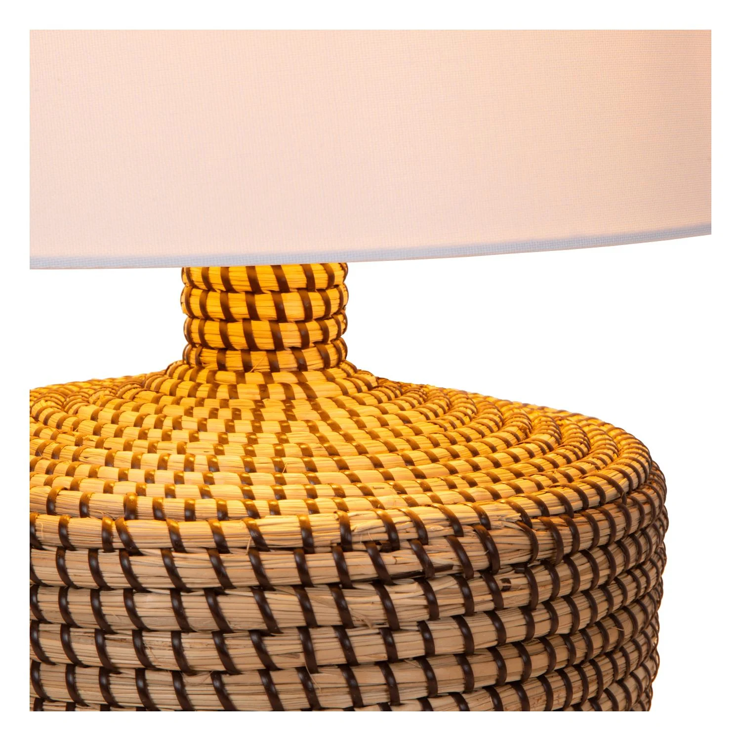 Lucide AMBALA - Stolnu00e1 lampa - u00d8 35 cm - 1xE27 - Prirodzenu00e1 | Pru00e9miovu00e9