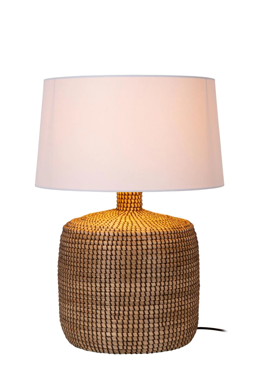 Lucide AMBALA - Stolnu00e1 lampa - u00d8 45 cm - 1xE27 - Prirodzenu00e1 | Pru00e9miovu00e9