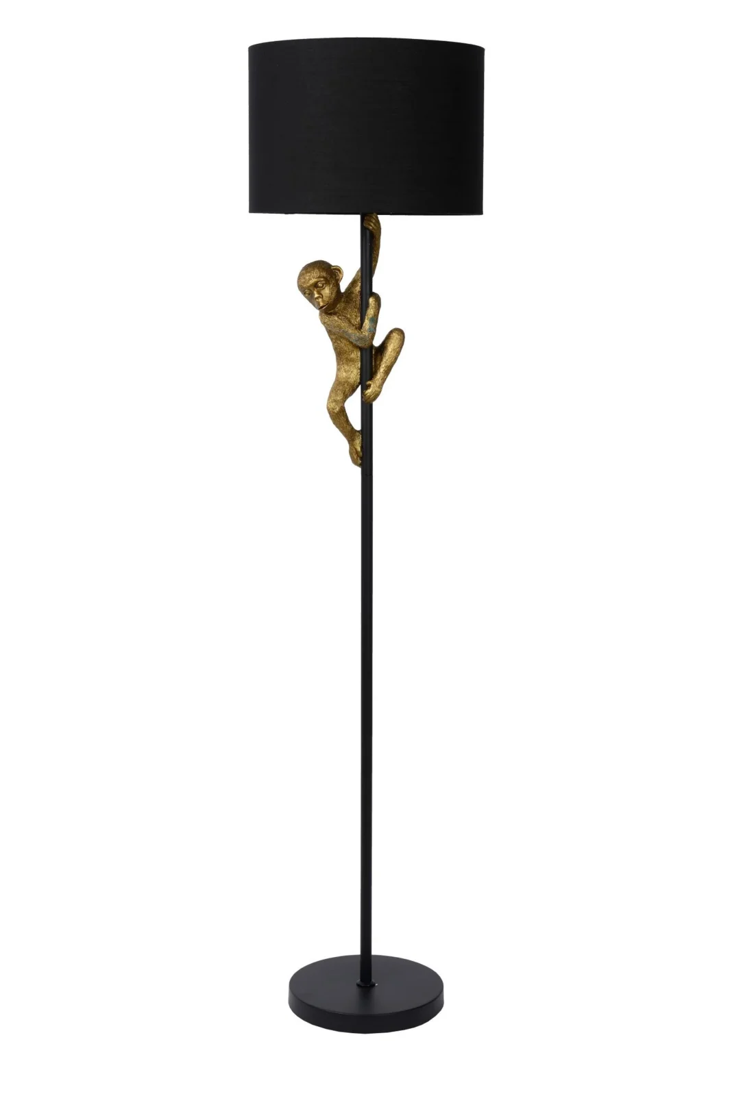 Lucide EXTRAVAGANZA CHIMP - Stojacia lampa - u00d8 35 cm - 1xE27 - u010dierna