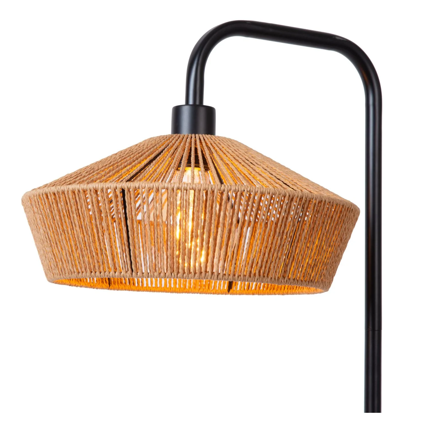 Lucide YUNKAI - Stojacia lampa - u00d8 40 cm - 1xE27 - prirodzenu00e1