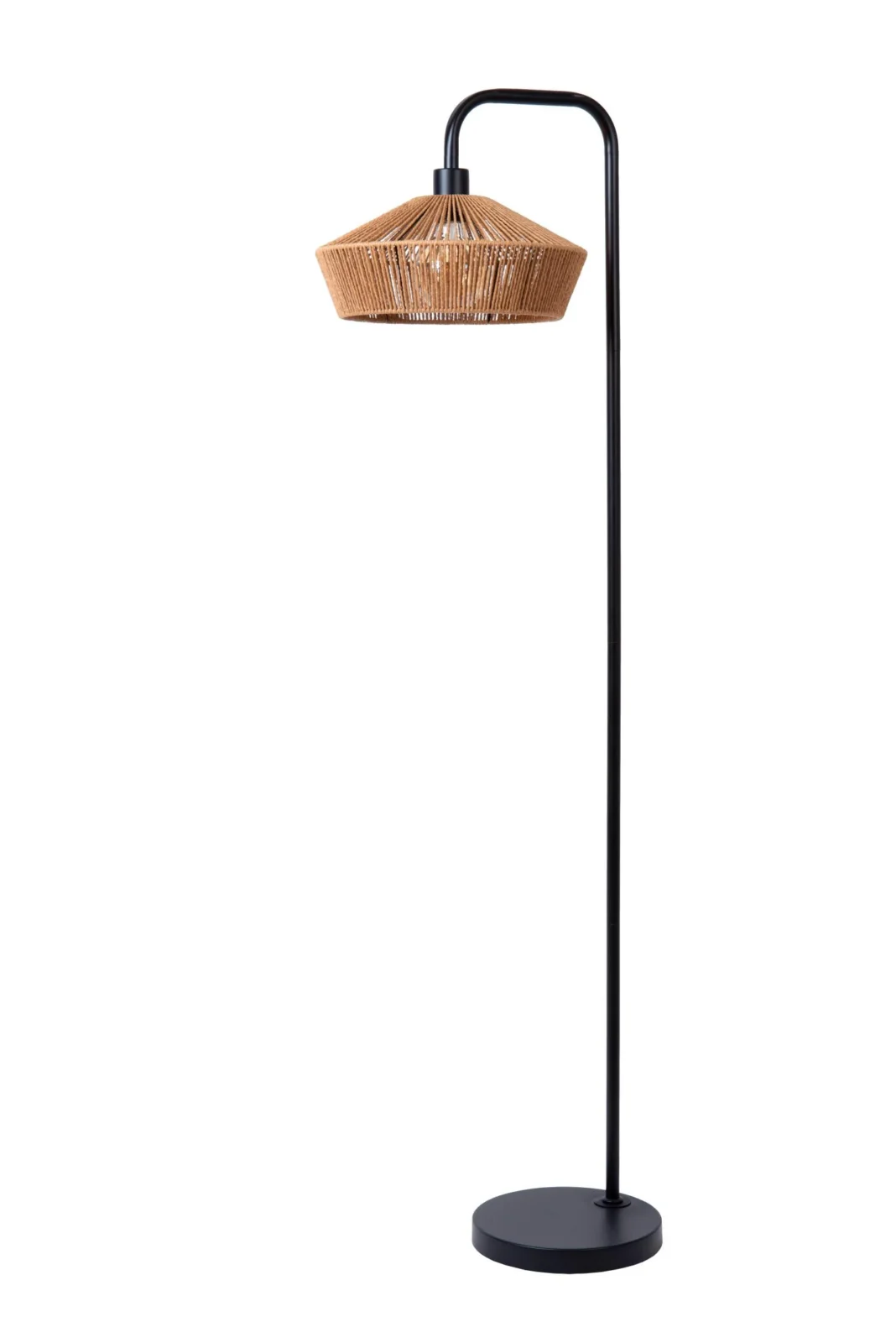 Lucide YUNKAI - Stojacia lampa - u00d8 40 cm - 1xE27 - prirodzenu00e1