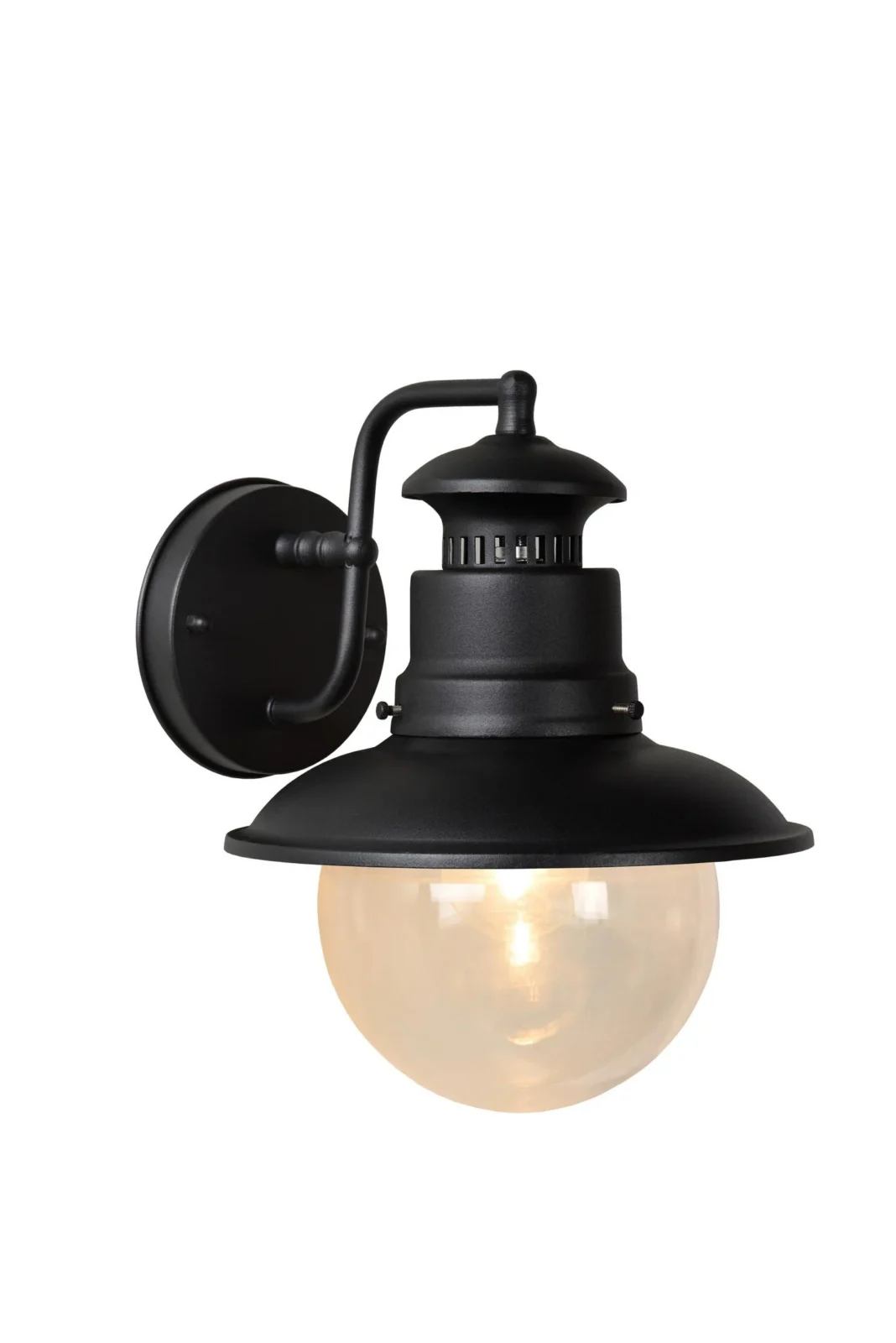 Lucide FIGO - Nu00e1stennu00e9 svetlo vnu00fatornu00e9/vonkaju0161ie - u00d8 21,5 cm - 1xE27 - IP44 - u010dierne