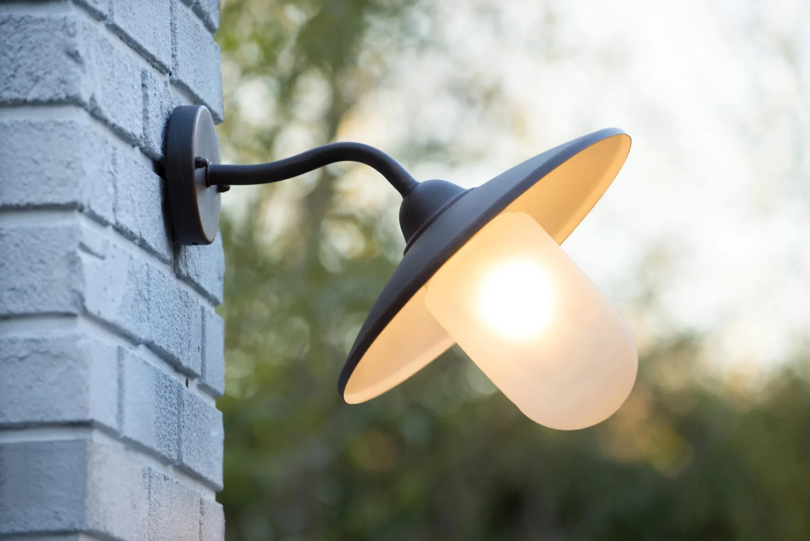 Lucide ARUBA - Nu00e1stennu00e9 svetlo vnu00fatornu00e9/vonkaju0161ie - u00d8 30 cm - 1xE27 - IP44 - Rust Brown