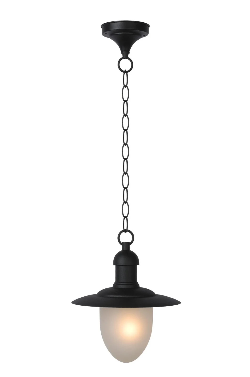 Lucide ARUBA - Zu00e1vesnu00e9 svetlo vnu00fatornu00e9/vonkaju0161ie - u00d8 25 cm - 1xE27 - IP44 - u010dierne