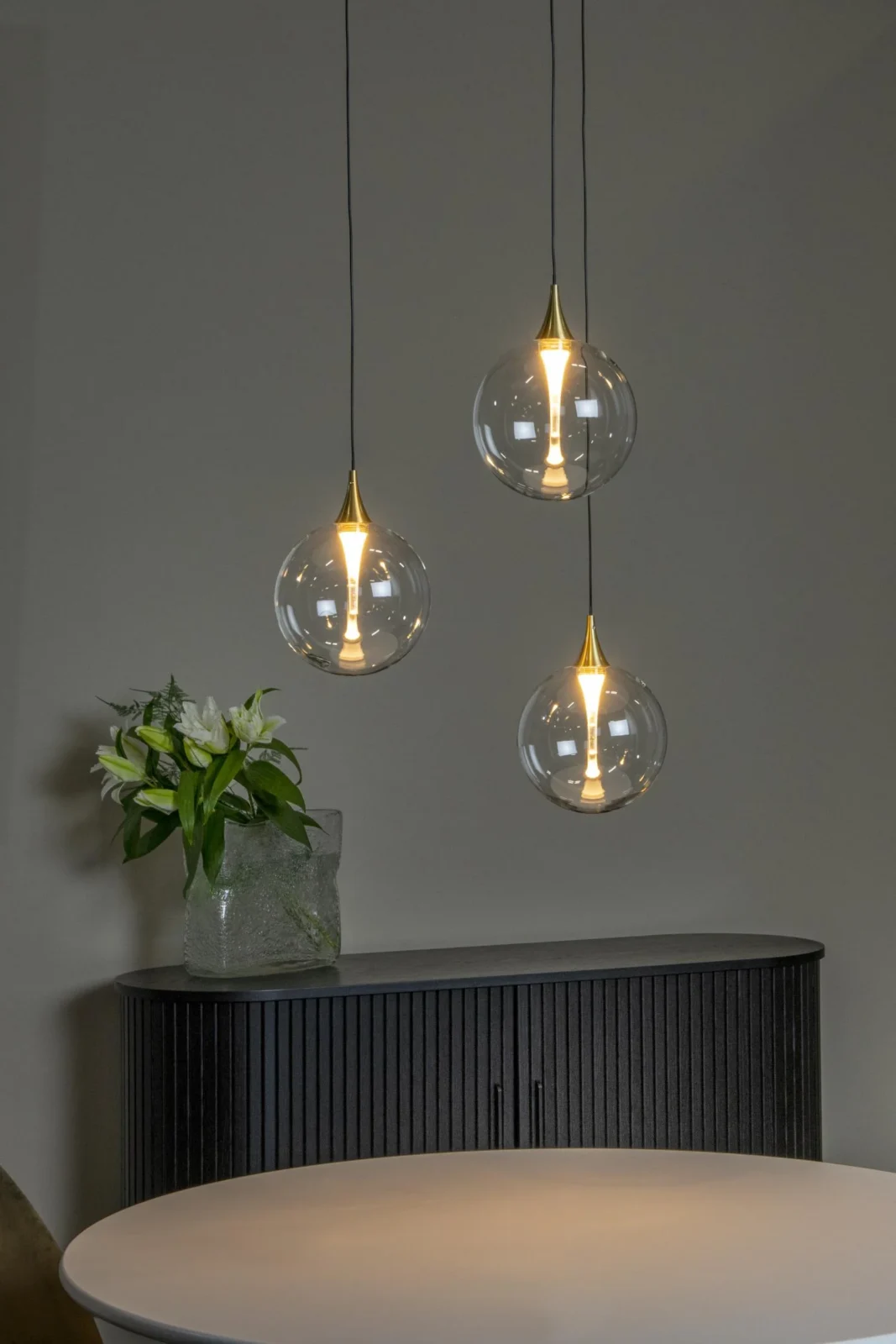 Lucide GISELA - zu00e1vesnu00e9 svetlo - u00d8 36 cm - LED tlmenu00e9 - 3x4,3W 2700K - priehu013eadnu00e9 | Pru00e9miovu00e9