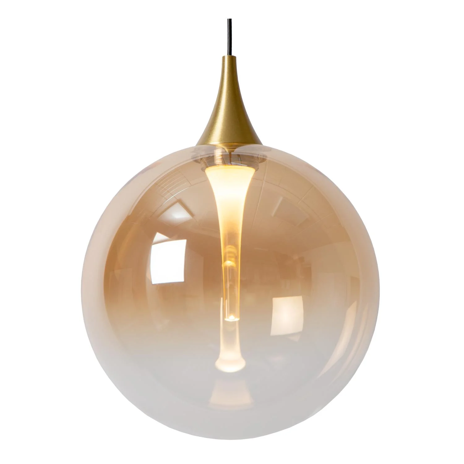Lucide GISELA - zu00e1vesnu00e9 svetlo - u00d8 36 cm - LED tlmenu00e9 - 3x4,3W 2700K - jantu00e1rovu00e9 | Pru00e9miovu00e9