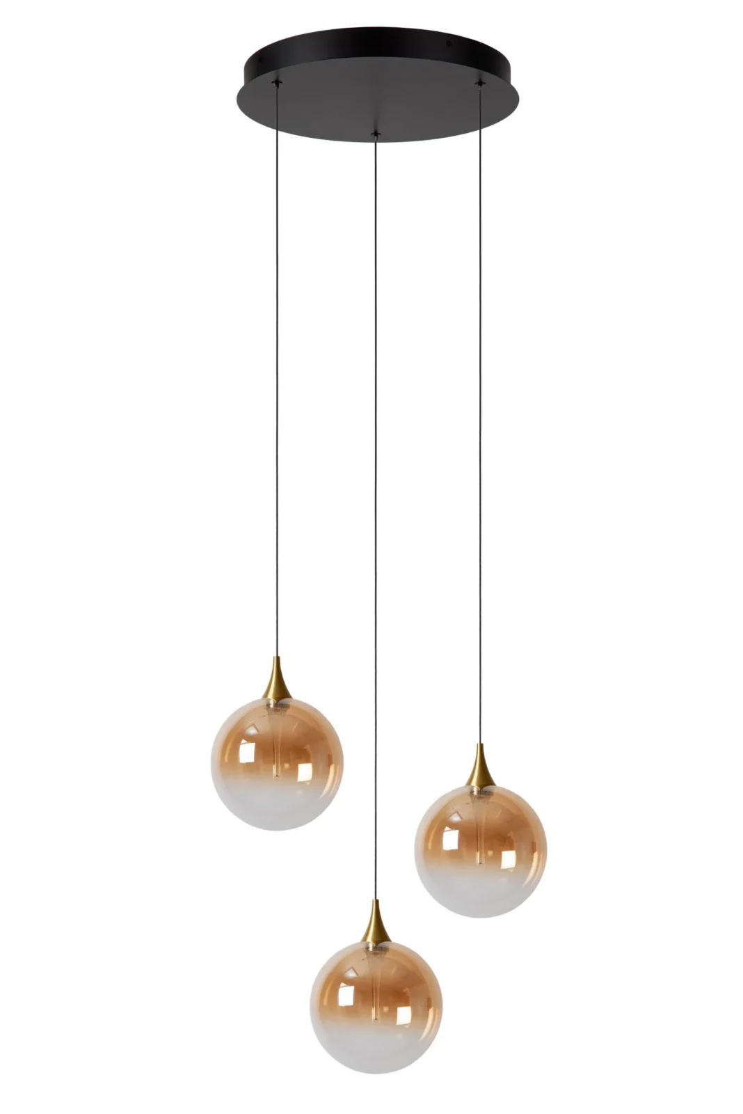 Lucide GISELA - zu00e1vesnu00e9 svetlo - u00d8 36 cm - LED tlmenu00e9 - 3x4,3W 2700K - jantu00e1rovu00e9 | Pru00e9miovu00e9