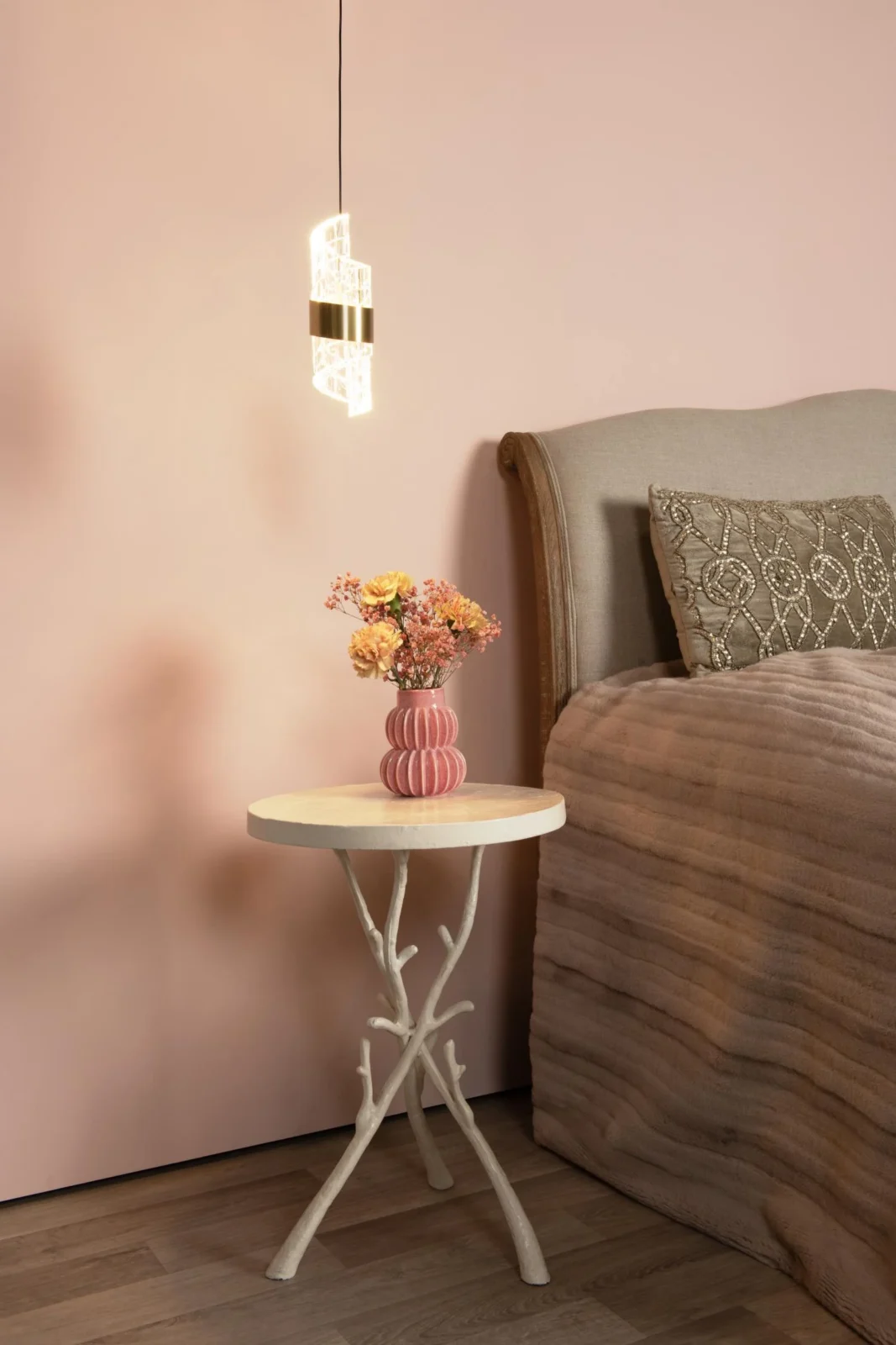 Lucide KLIGANDE - Zu00e1vesnu00e9 svetlo - u00d8 13 cm - LED - 1x9W 2700K - Matt Gold / Brass