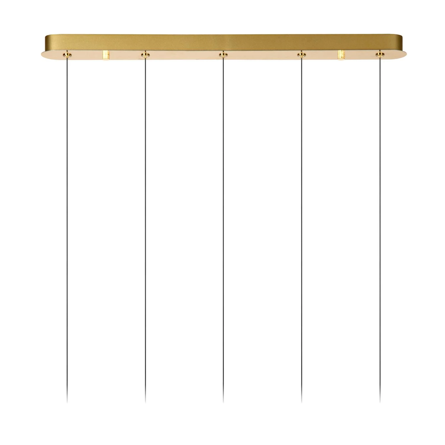Lucide KLIGANDE - zu00e1vesnu00e9 svetlo - LED tlmenu00e9. - 5x7,8W 2700K - matnu00e9 zlato / mosadz