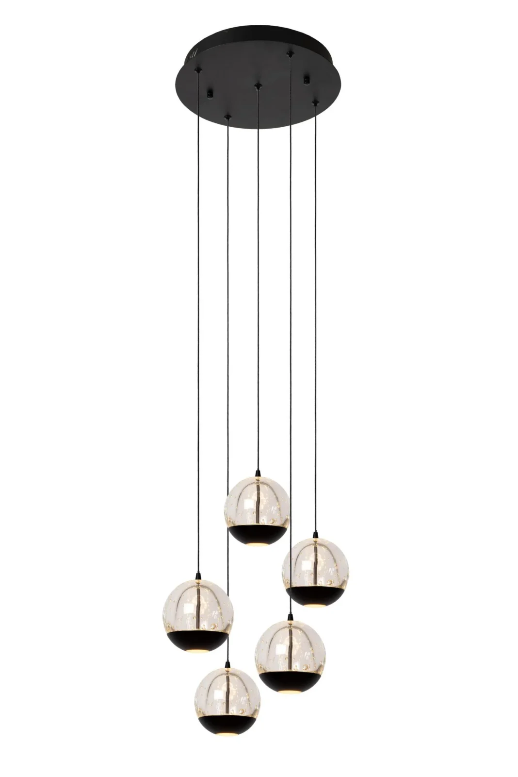 Lucide SENTUBAL - zu00e1vesnu00e9 svetlo - u00d8 35 cm - LED tlmenu00e9 - 5x5,2W 2700K - u010dierne