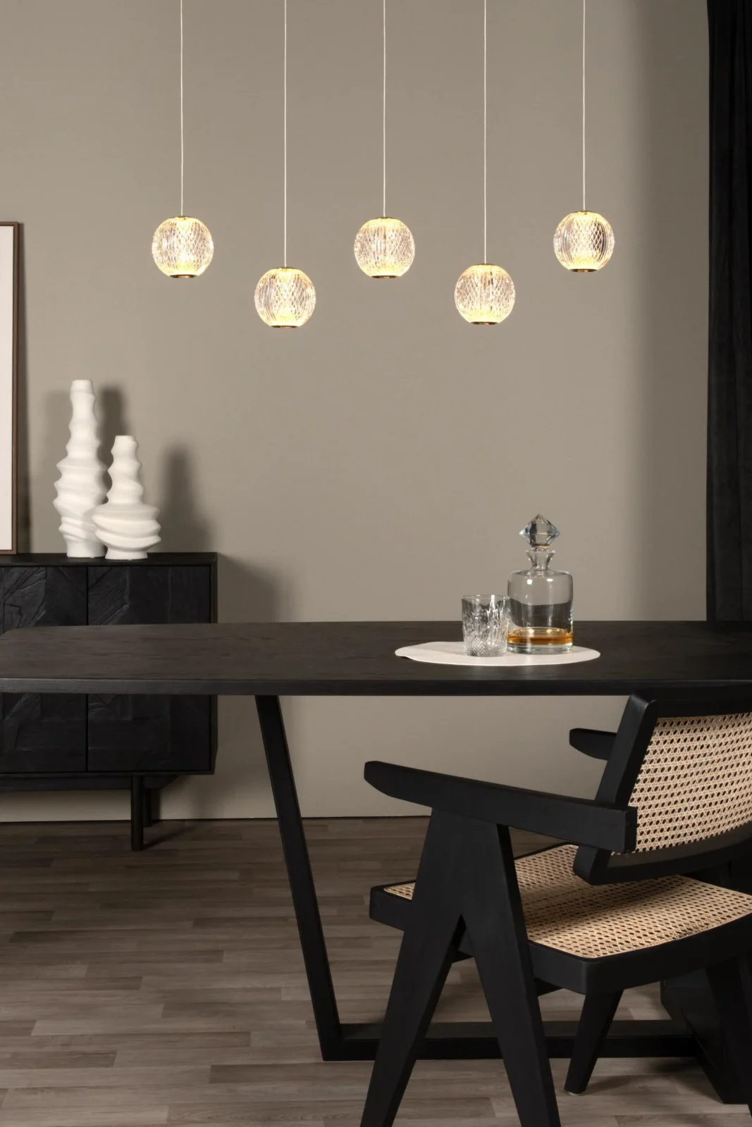 Lucide CINTRA - zu00e1vesnu00e9 svetlo - LED tlmenu00e9. - 5x4,7W 2700K - priehu013eadnu00e9 svetlo