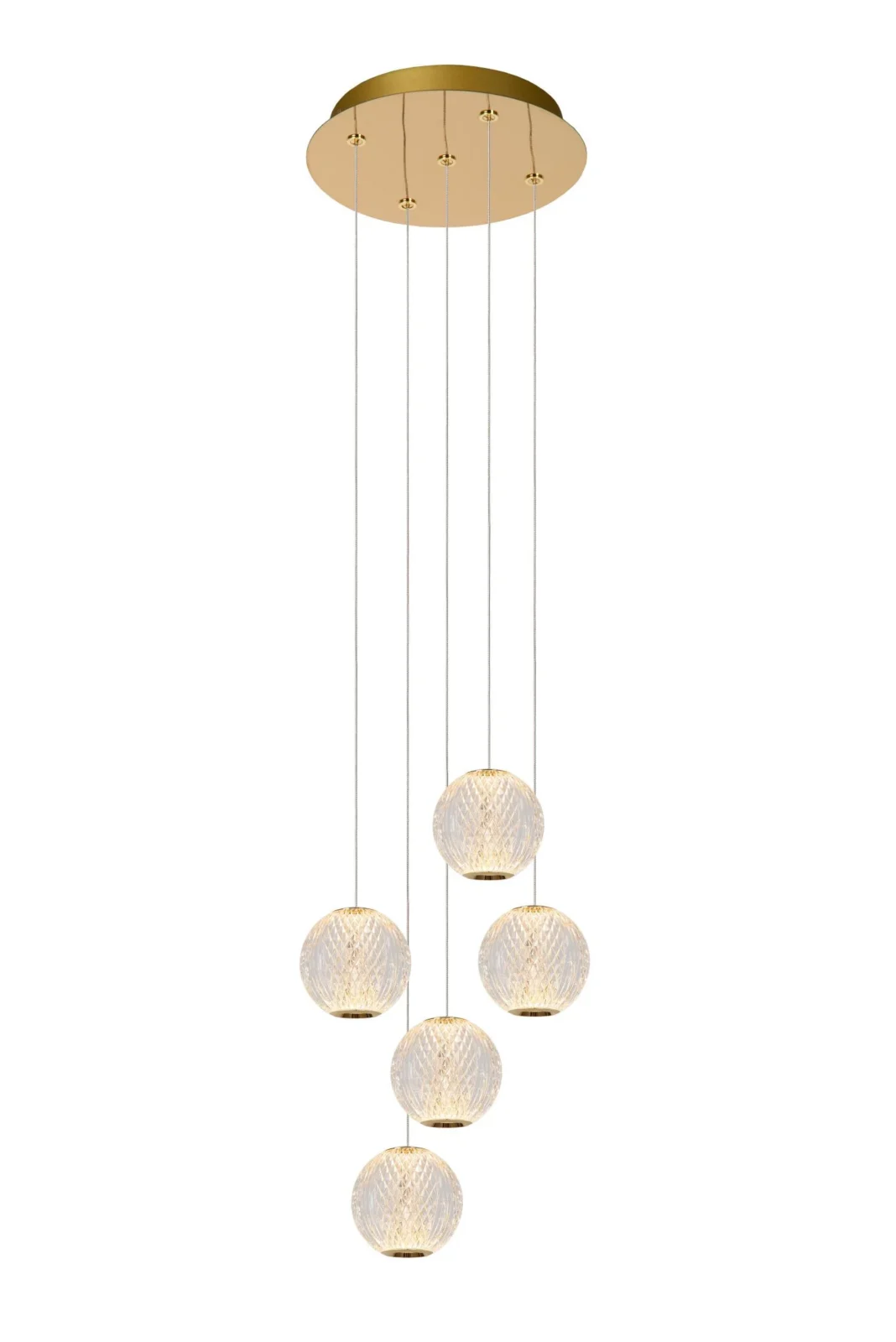 Lucide CINTRA - zu00e1vesnu00e9 svetlo - u00d8 32 cm - LED tlmenu00e9 - 5x4,7W 2700K - priehu013eadnu00e9