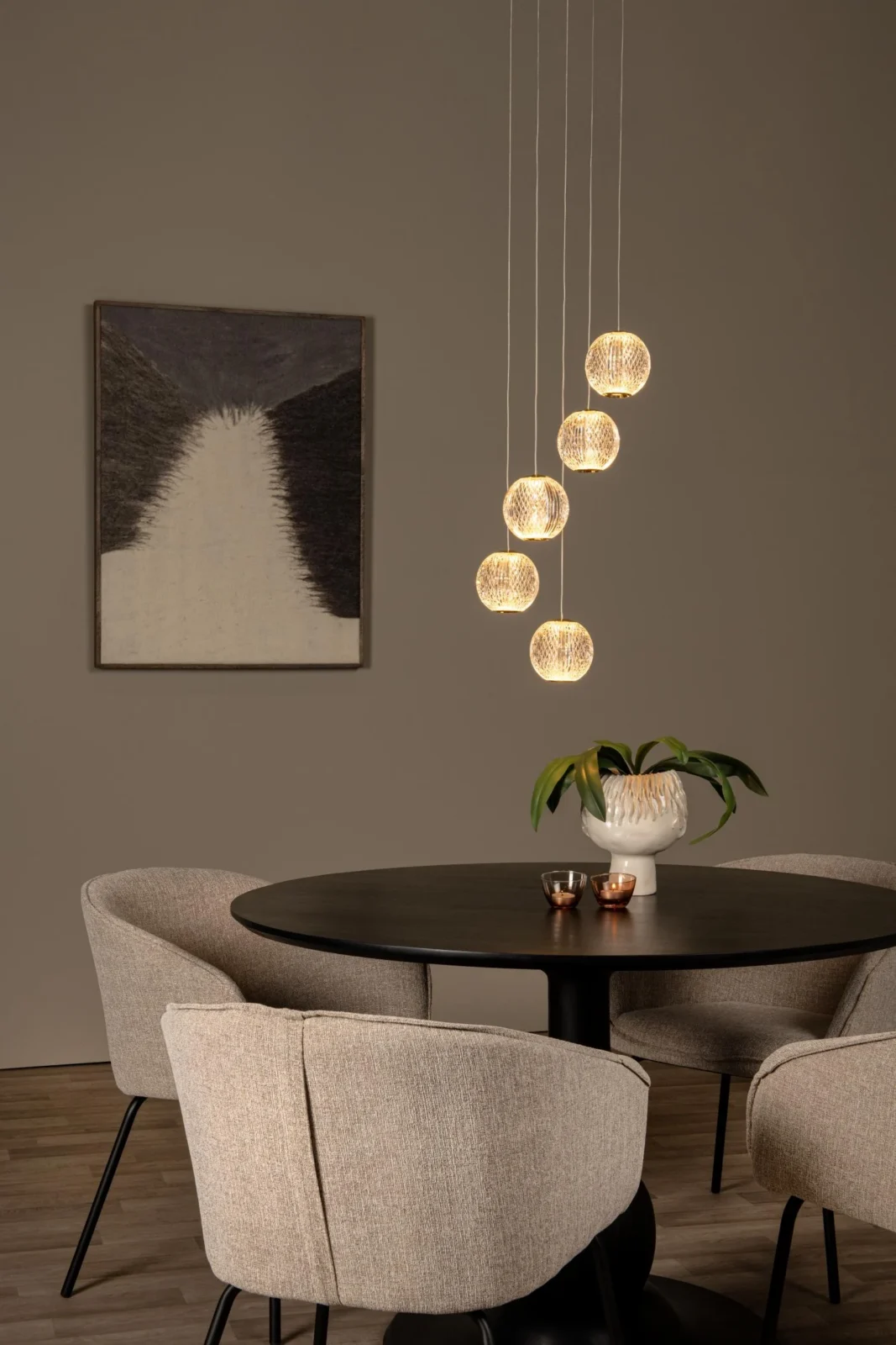 Lucide CINTRA - zu00e1vesnu00e9 svetlo - u00d8 32 cm - LED tlmenu00e9 - 5x4,7W 2700K - priehu013eadnu00e9