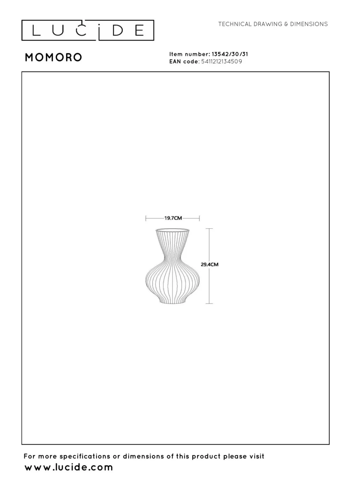 Lucide MOMORO - Stolnu00e1 lampa - 1xE14 - biela