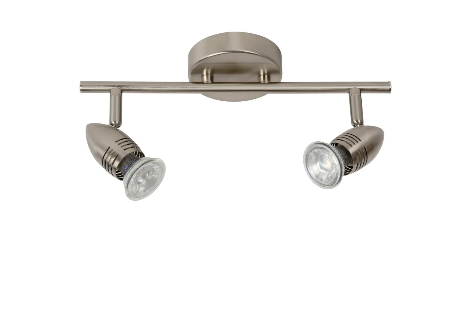 Lucide CARO-LED - Stropnu00e9 reflektory - LED - GU10 - 2x5W 2700K - Satin Chrome