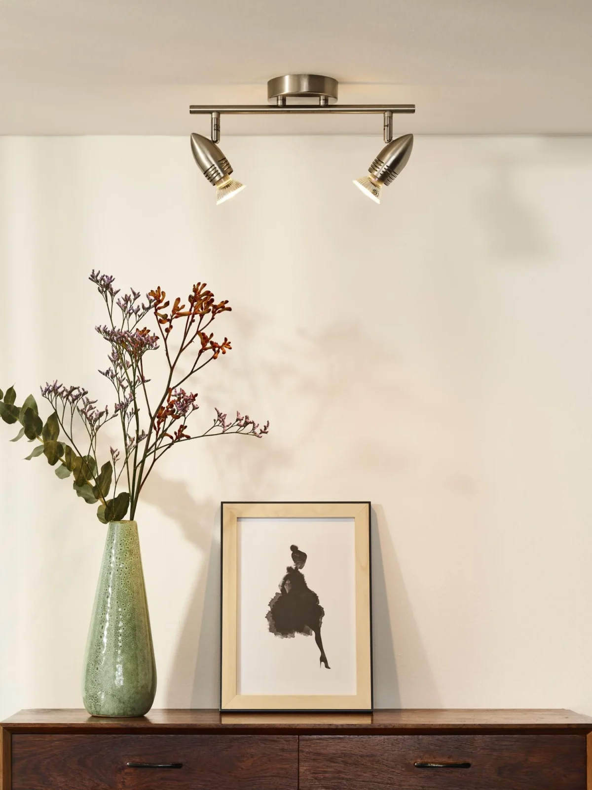Lucide CARO-LED - Stropnu00e9 reflektory - LED - GU10 - 2x5W 2700K - Satin Chrome
