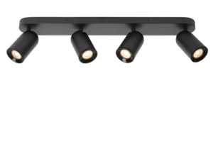 Lucide PUNCH - Stropnu00e9 reflektory - 4xGU10 - u010dierne