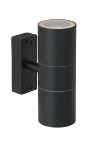 Lucide ARNE-LED - Nu00e1stennu00e9 reflektory / Nu00e1stennu00e9 svetlo Vnu00fatornu00e9/vonkaju0161ie - u00d8 6,3 cm - LED - GU10 - 2x5W 2700K - IP44 - u010cierna