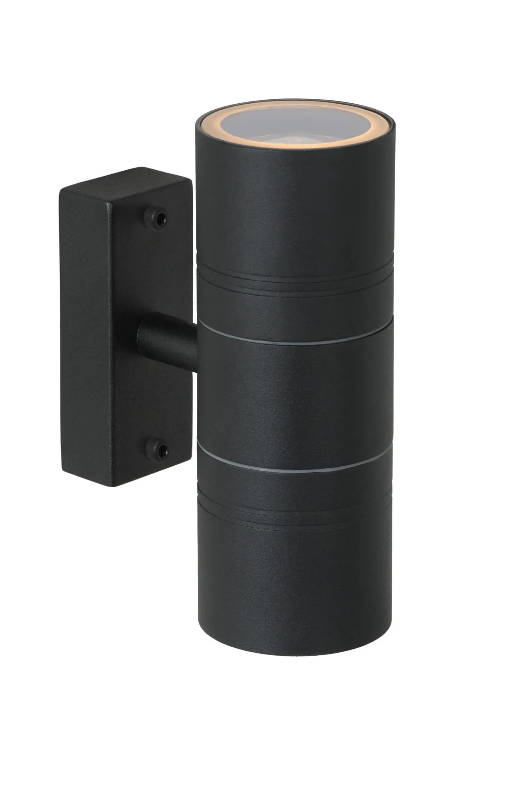 Lucide ARNE-LED - Nu00e1stennu00e9 reflektory / Nu00e1stennu00e9 svetlo Vnu00fatornu00e9/vonkaju0161ie - u00d8 6,3 cm - LED - GU10 - 2x5W 2700K - IP44 - u010cierna