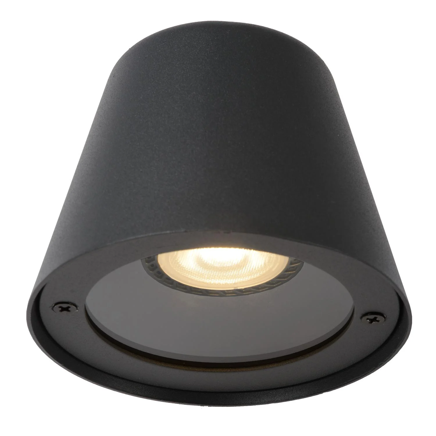 Lucide DINGO-LED - Nu00e1stennu00e9 svetlo vnu00fatornu00e9/vonkaju0161ie - LED tlmenu00e9. - GU10 - 1x5W 3000K - IP44 - Antracit