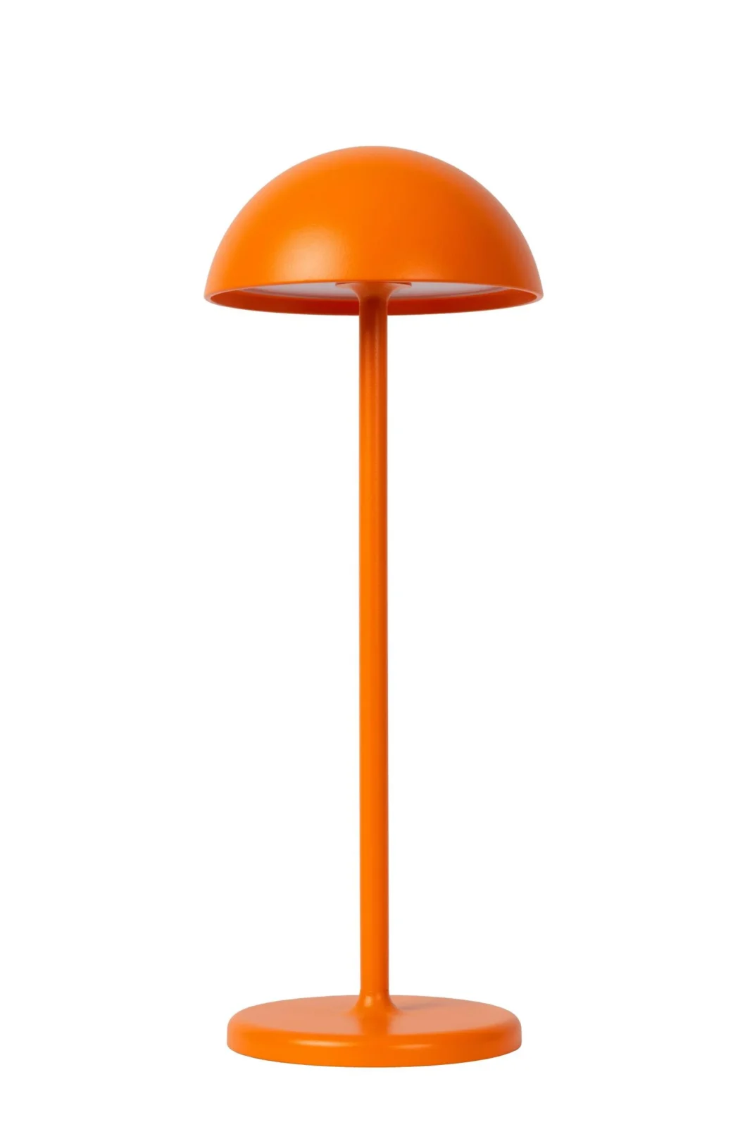 Lucide JOY - Nabu00edjateu013enu00e1 stolnu00e1 lampa do interiu00e9ru/exteriu00e9ru - batu00e9riovu00fd balu00edk - u00d8 12 cm - LED tlmenu00e1 - 1x1,5W 3000K - IP54 - oranu017eovu00e1