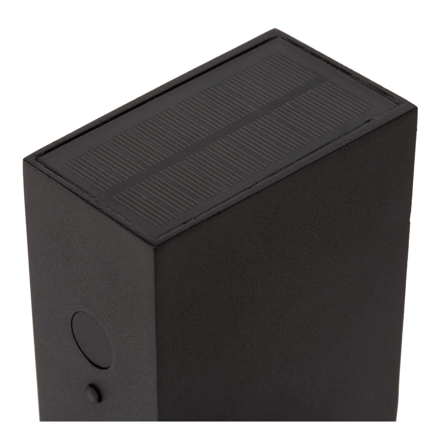Lucide BOLTON - Nu00e1stennu00e9 svetlo vnu00fatornu00e9/vonkaju0161ie - solu00e1rne - LED tlmenu00e9. - 1x1W 3000K - IP54 - senzor pohybu a du0148a/noci - u010dierny