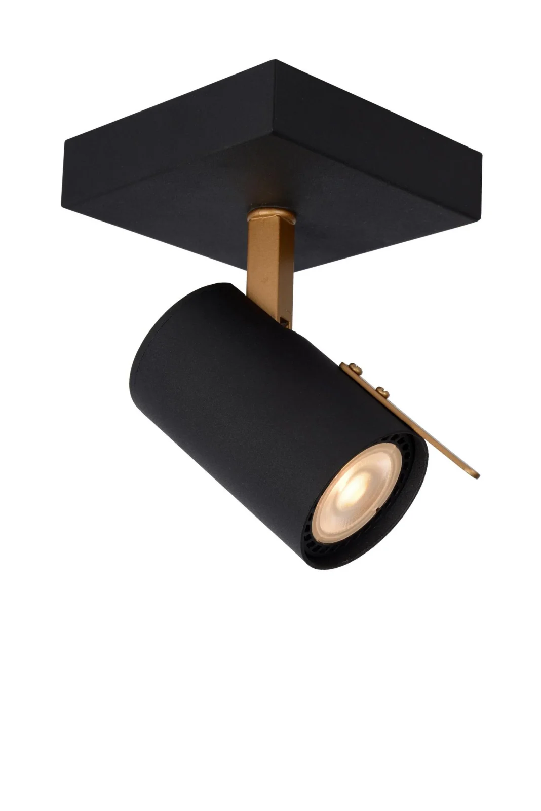 Lucide GRONY - Stropnu00e9 reflektory - LED Stmievanu00e9 po teplu00e9 - GU10 - 1x5W 2200K/3000K - u010dierna