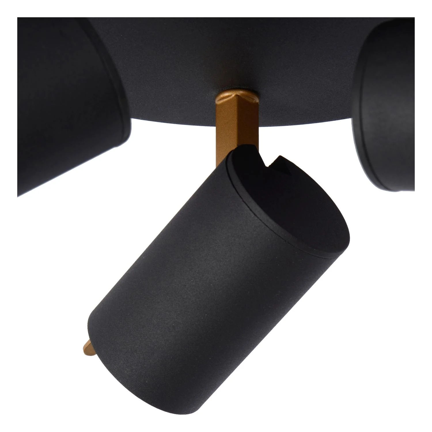 Lucide GRONY - Stropnu00e9 reflektor - LED Stmievanie na teplu00e9 - GU10 - 3x5W 2200K/3000K - u010dierna