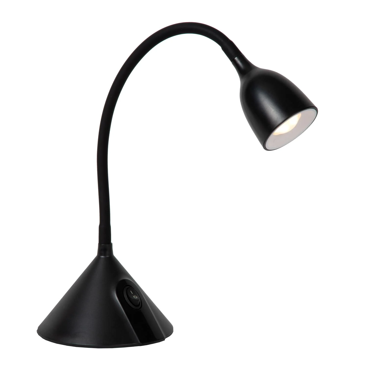 Lucide MILO - stolnu00e1 lampa - u00d8 12,8 cm - LED - 1x3,2W 3000K - u010dierna