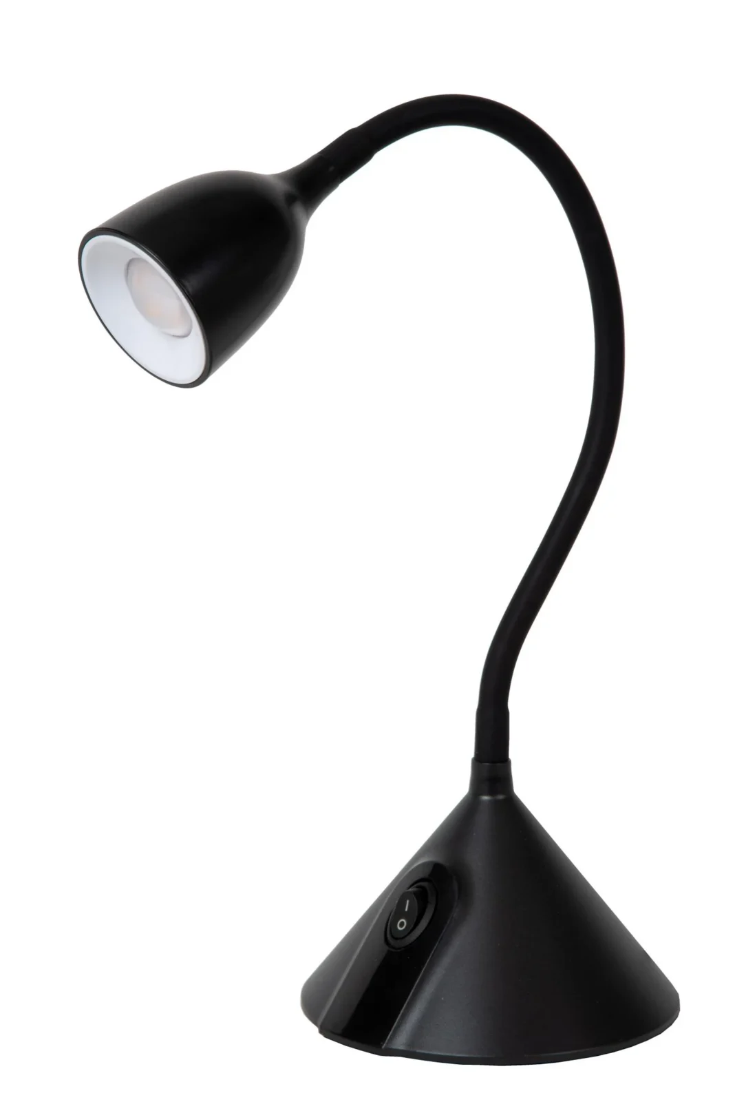 Lucide MILO - stolnu00e1 lampa - u00d8 12,8 cm - LED - 1x3,2W 3000K - u010dierna
