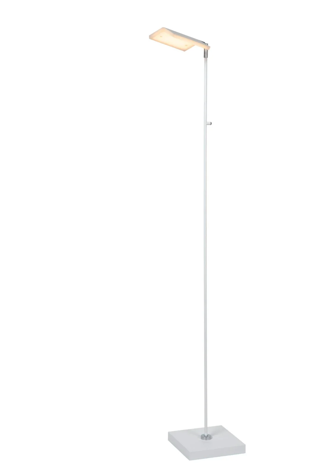 Lucide AARON - Podlahovu00e1 u010du00edtacia lampa - LED tlmenu00e1 - CCT - 1x12W 2700K/4000K - biela