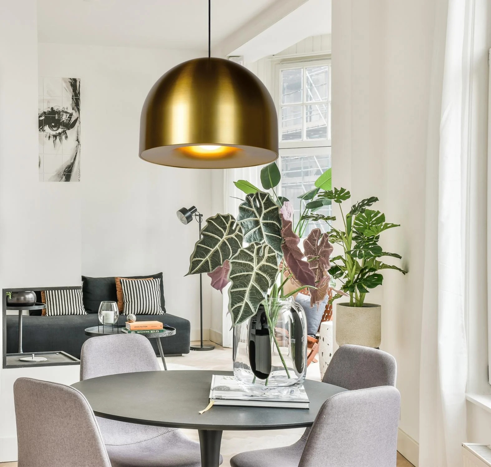 Lucide AKRON - zu00e1vesnu00e9 svetlo - u00d8 50 cm - 1xE27 - Matt Gold / Brass | Pru00e9miovu00e9