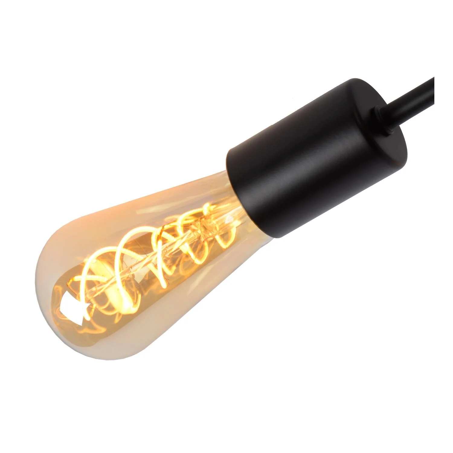 Lucide LESTER - Zapustenu00e9 stropnu00e9 svetlo - 4xE27 - u010dierne
