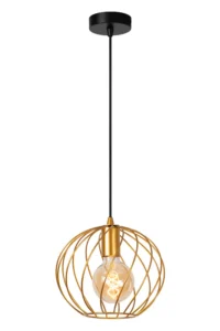 Lucide DANZA - Zu00e1vesnu00e9 svetlo - u00d8 25 cm - 1xE27 - Matt Gold / Brass