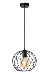 Lucide DANZA - zu00e1vesnu00e9 svetlo - u00d8 25 cm - 1xE27 - u010dierne