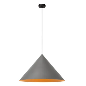 Lucide SPITZE - Zu00e1vesnu00e9 svetlo - u00d8 60 cm - 1xE27 - Sivu00e1 | Nu00e1lada