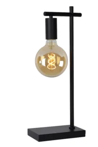 Lucide LEANNE - Stolnu00e1 lampa - 1xE27 - u010cierna