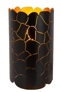 Lucide ALMELO - Stolnu00e1 lampa - u00d8 15 cm - 1xE27 - u010dierna