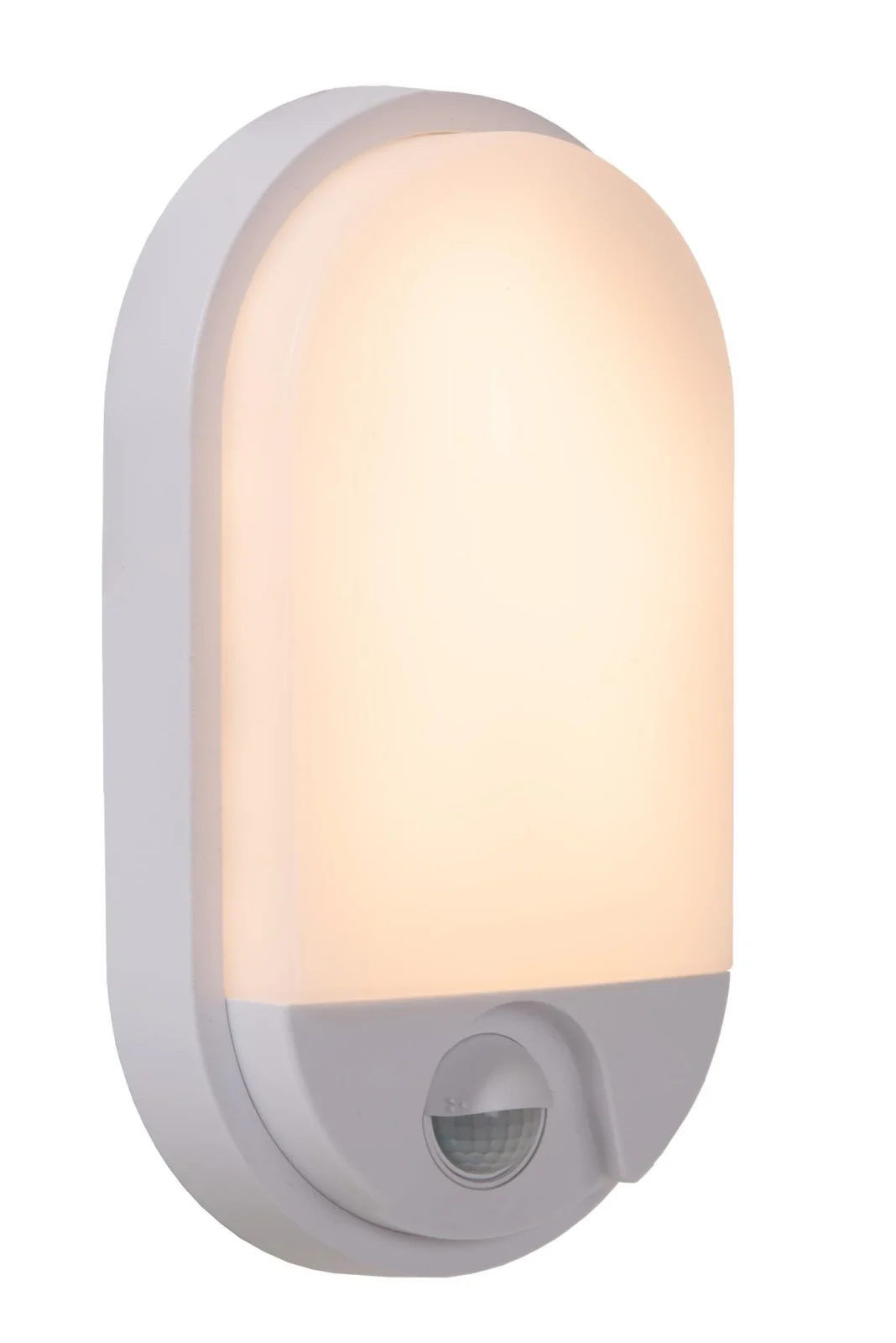 Lucide HUPS IR - Nu00e1stennu00e9 svetlo, vnu00fatornu00e9/vonkaju0161ie - LED - 1x10W, 3000K - IP54 - Senzor pohybu a du0148a/noci - biely