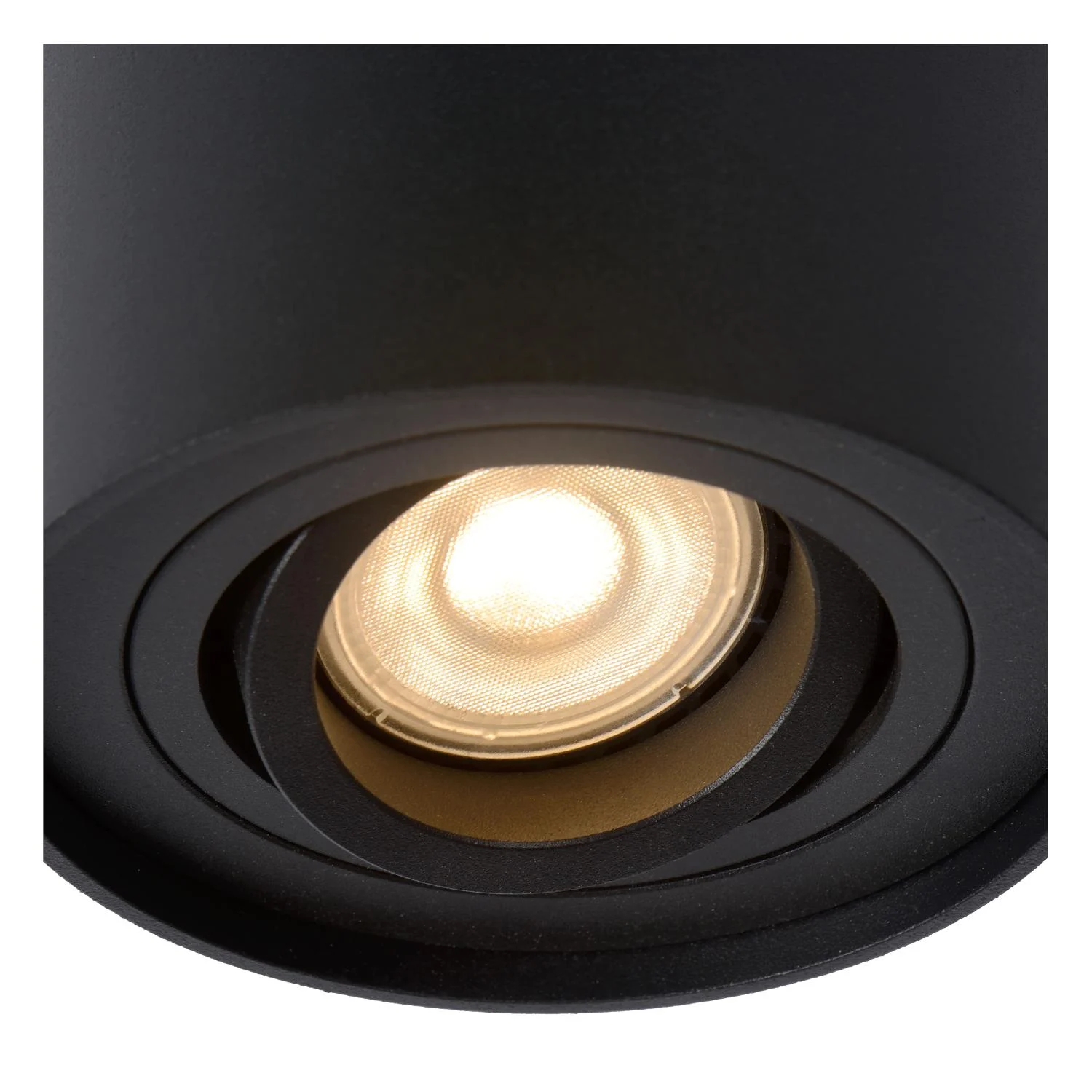 Lucide TUBE - stropnu00e9 reflektory - u00d8 9,6 cm - 1xGU10 - u010dierna