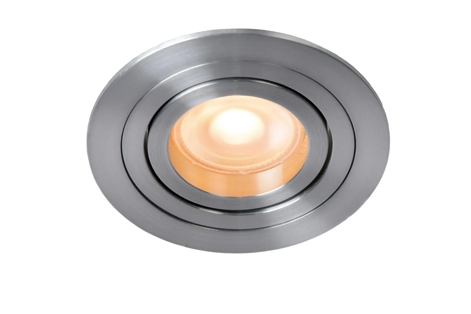 Lucide TUBE - Zapustenu00e9 reflektor - u00d8 9,2 cm - 1xGU10 - satu00e9novu00fd chru00f3m