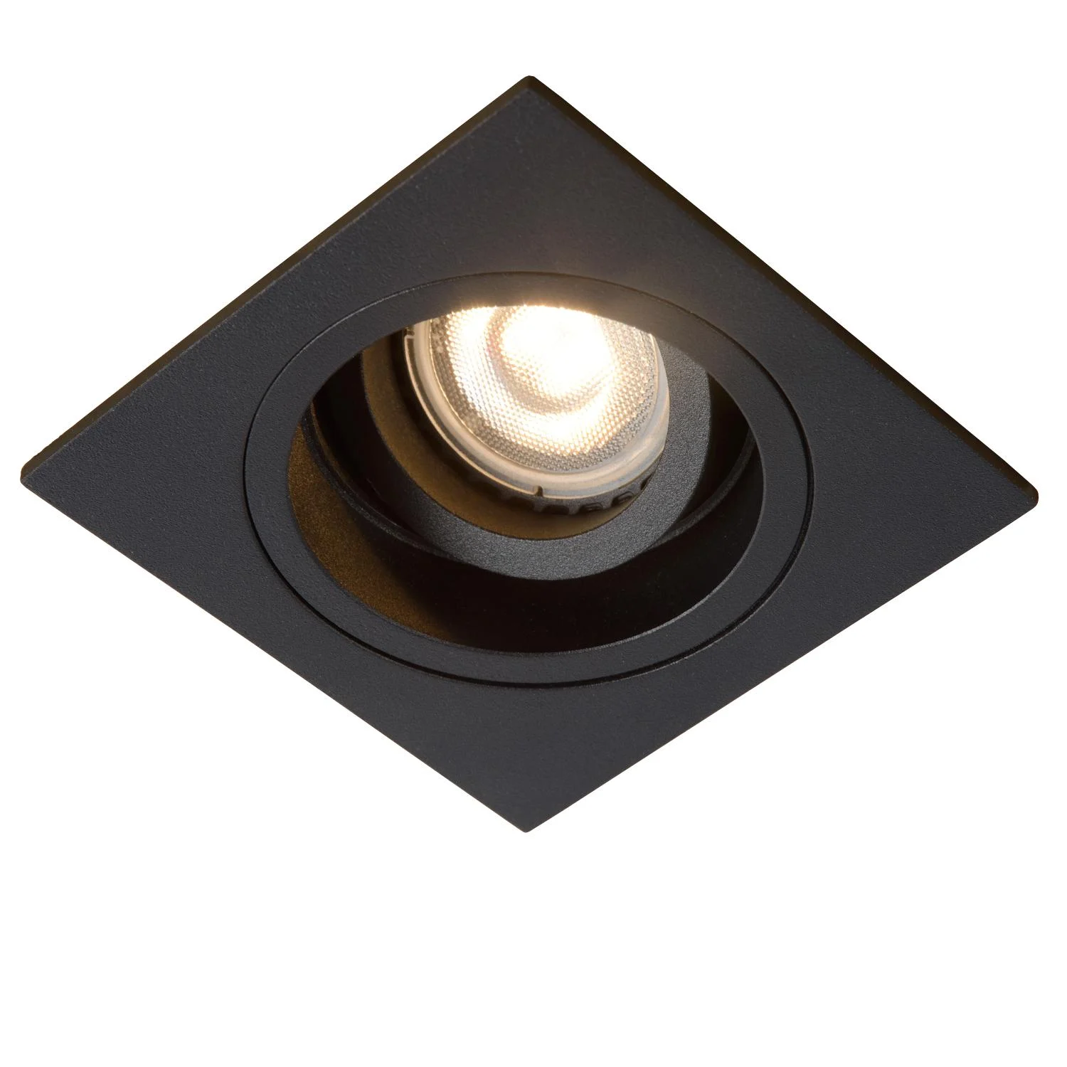 Lucide EMBED - Zapustenu00e9 reflektor - 1xGU10 - u010dierny