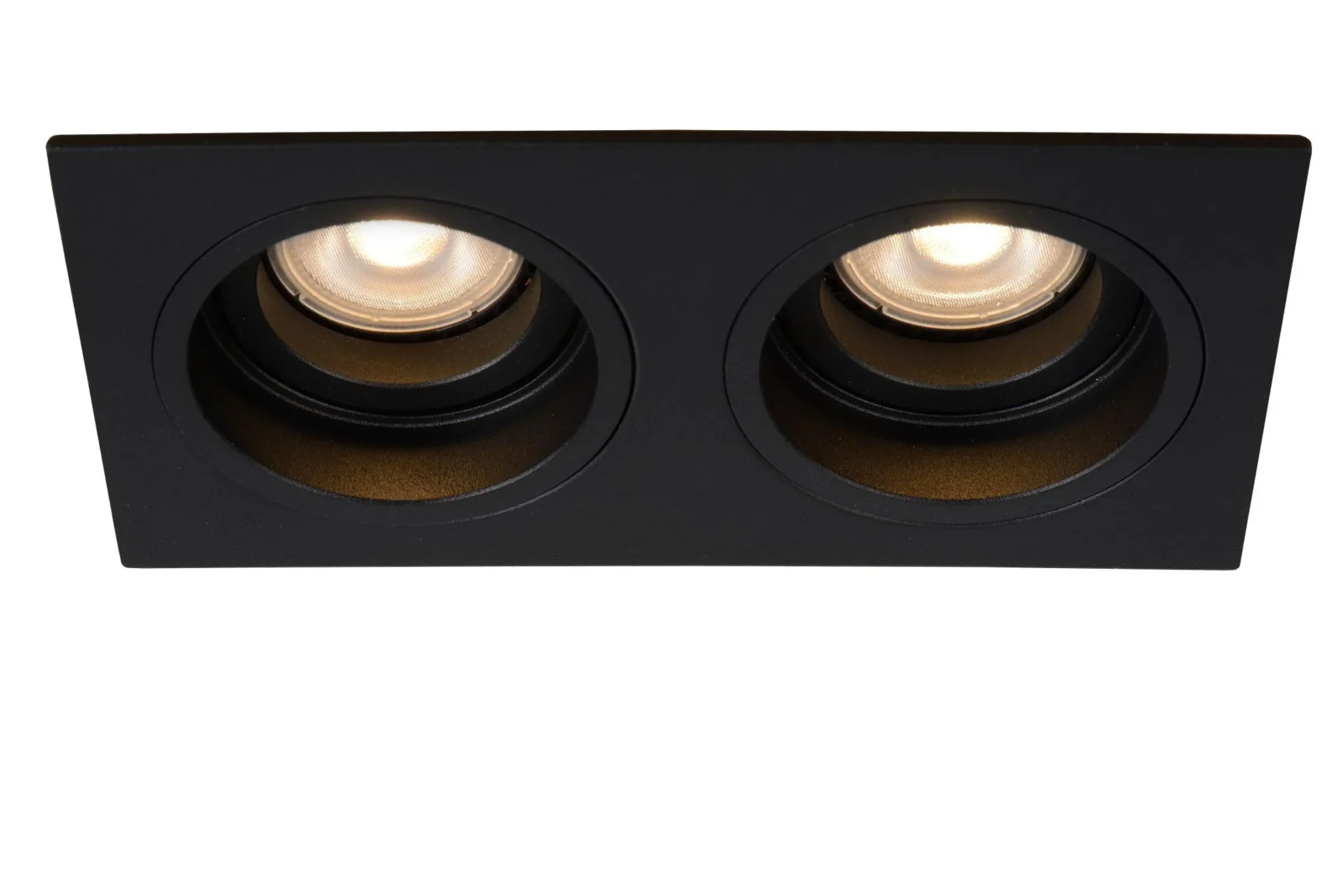 Lucide EMBED - Zapustenu00e9 reflektory - 2xGU10 - u010dierne