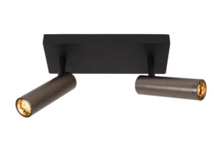 Lucide GRADO - Stropnu00e9 reflektory - 2xGU10 (MR11) - Sivu00e9 u017eelezo