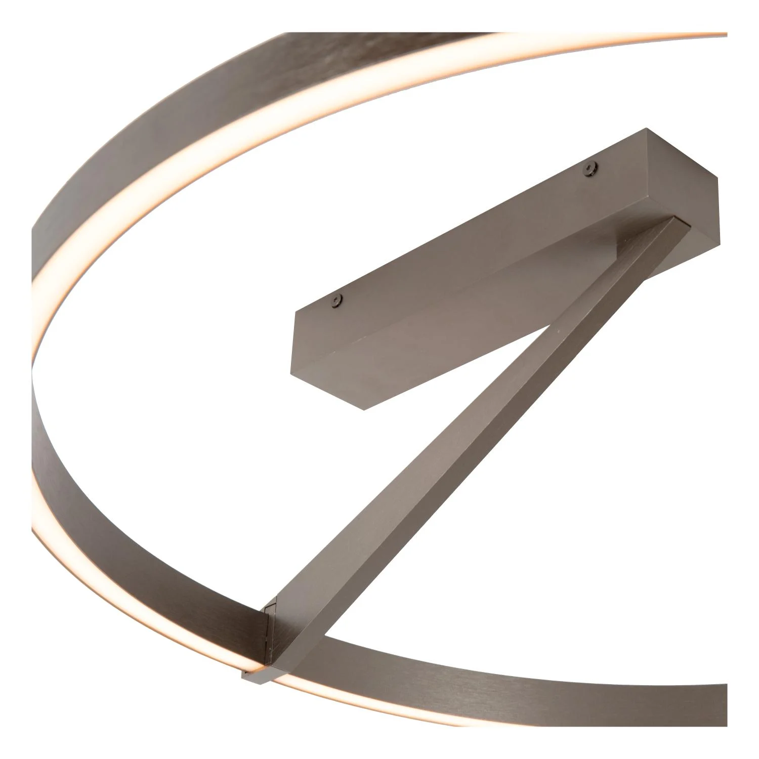 POTLESK Lucide - Zapustenu00e9 stropnu00e9 svetlo - u00d8 60 cm - LED tlmenu00e9. - CCT - 1x40W 2200K/4000K - sivu00e9 u017eelezo | Pru00e9miovu00e9