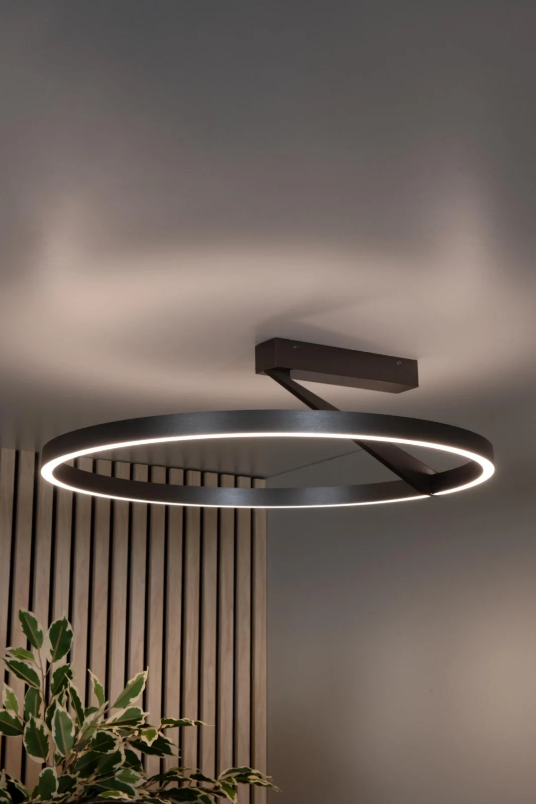 POTLESK Lucide - Zapustenu00e9 stropnu00e9 svetlo - u00d8 60 cm - LED tlmenu00e9. - CCT - 1x40W 2200K/4000K - sivu00e9 u017eelezo | Pru00e9miovu00e9